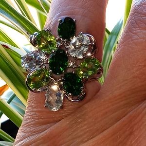 Platinum over .925 Silver ring size 6